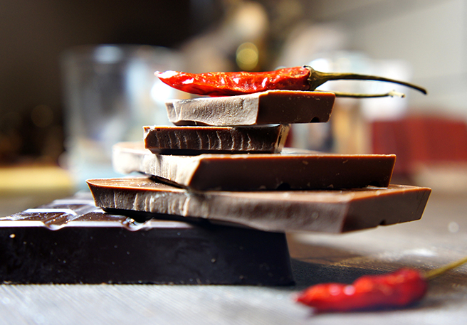 Schokolade und Chili