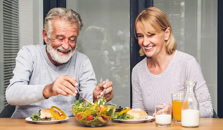 Ehepaar mit histaminhaltigen Lebensmitteln