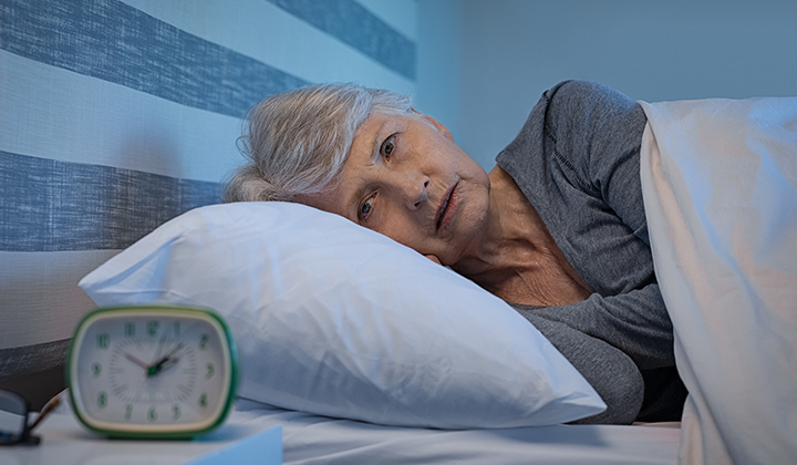 Frau mit innerer Unruhe