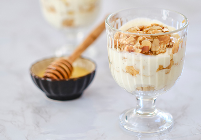 Histaminarmer Bienenstich im Glas